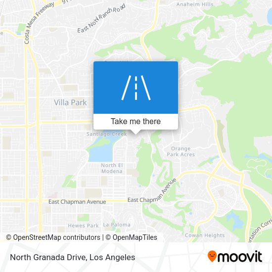 North Granada Drive map
