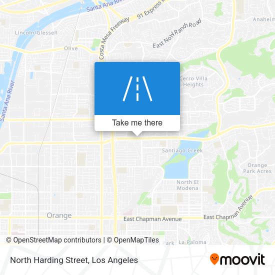 North Harding Street map