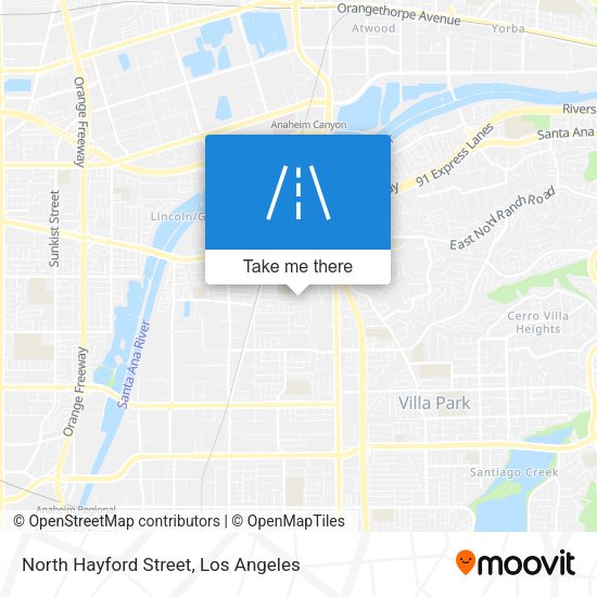 North Hayford Street map