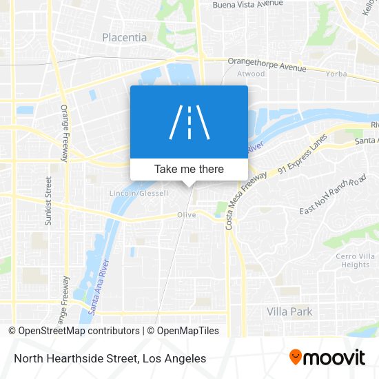 North Hearthside Street map