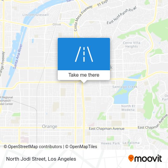 North Jodi Street map