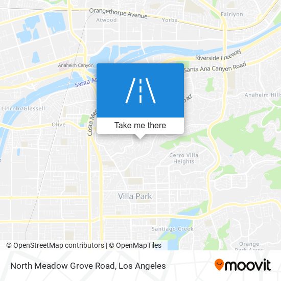 North Meadow Grove Road map