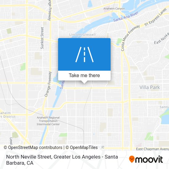 North Neville Street map