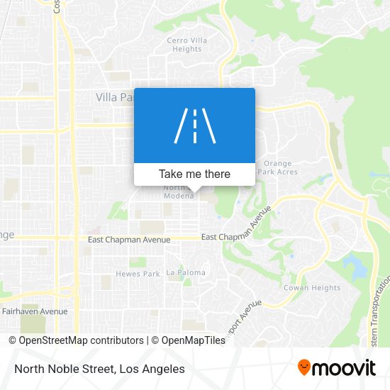 North Noble Street map