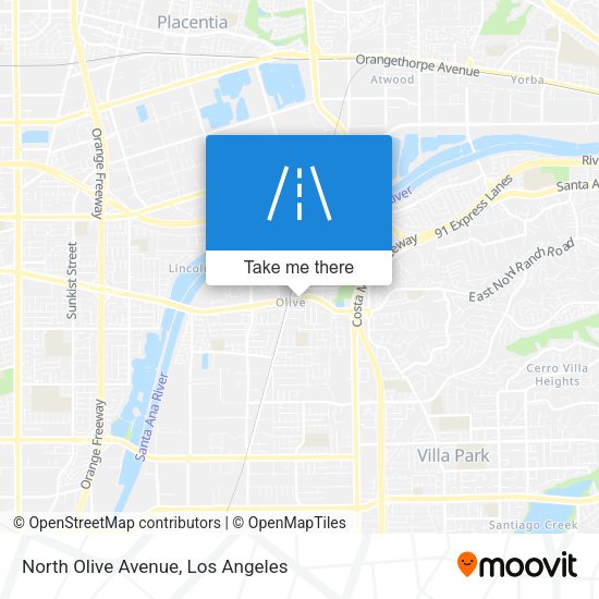 Mapa de North Olive Avenue
