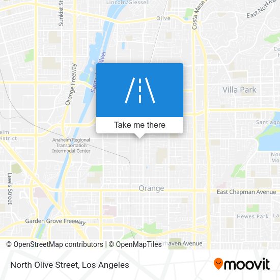 North Olive Street map