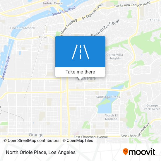 Mapa de North Oriole Place