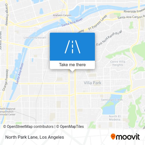 North Park Lane map