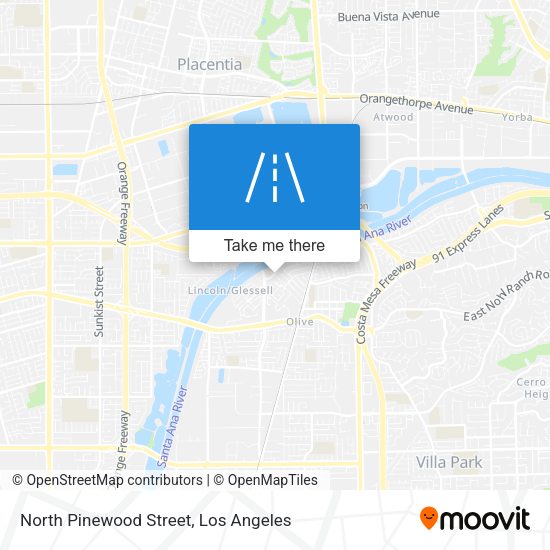 North Pinewood Street map