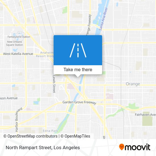 North Rampart Street map