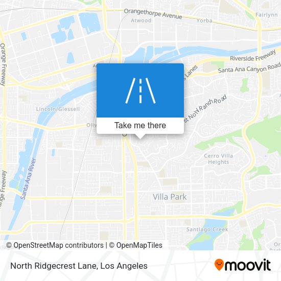 North Ridgecrest Lane map