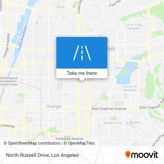 North Russell Drive map