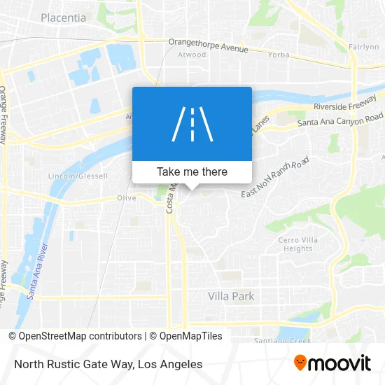 North Rustic Gate Way map