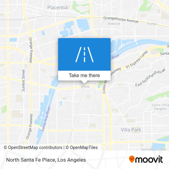 North Santa Fe Place map