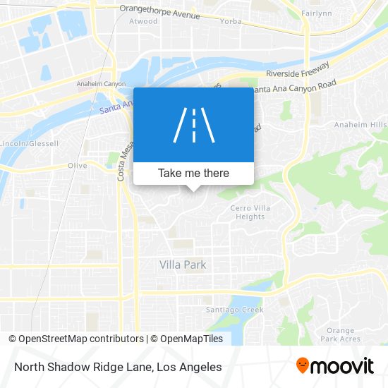 Mapa de North Shadow Ridge Lane