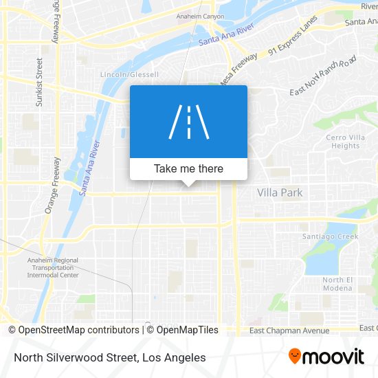 North Silverwood Street map