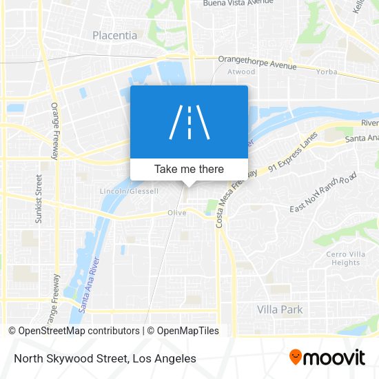 North Skywood Street map