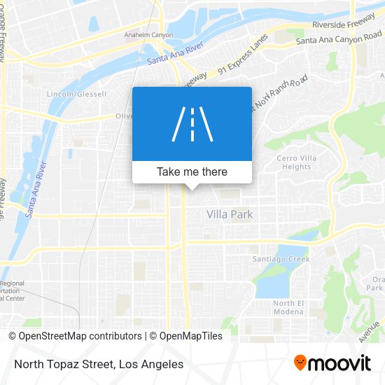 Mapa de North Topaz Street