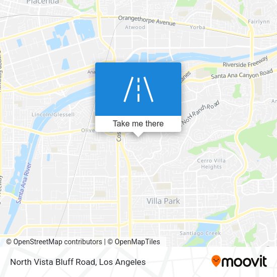 North Vista Bluff Road map