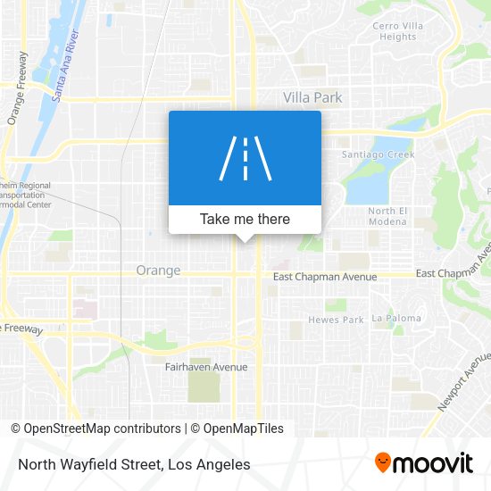 North Wayfield Street map