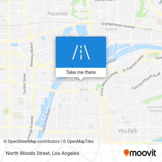 Mapa de North Woods Street