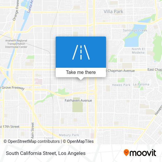 Mapa de South California Street