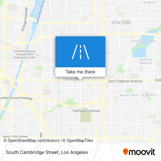 South Cambridge Street map