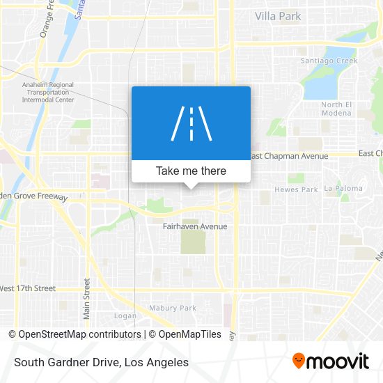 South Gardner Drive map