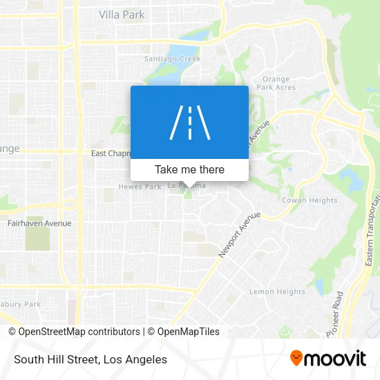South Hill Street map