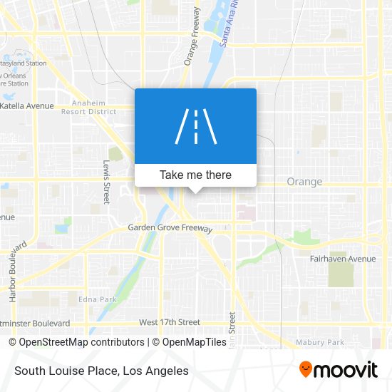 South Louise Place map