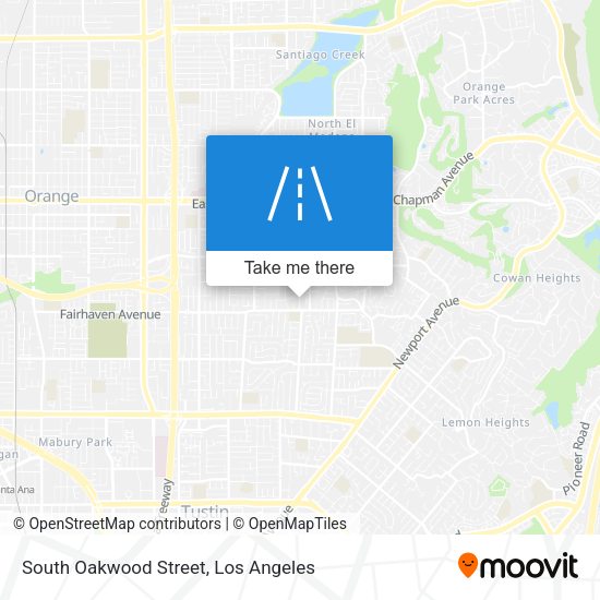 South Oakwood Street map