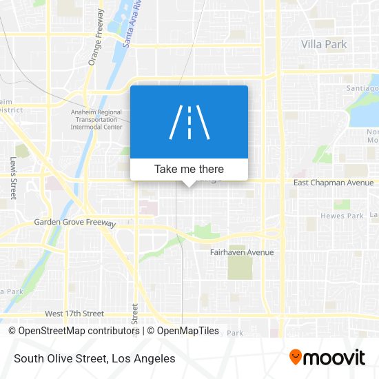 Mapa de South Olive Street