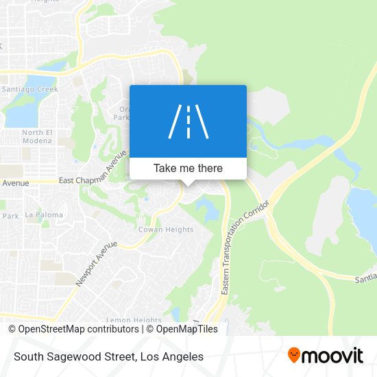 South Sagewood Street map