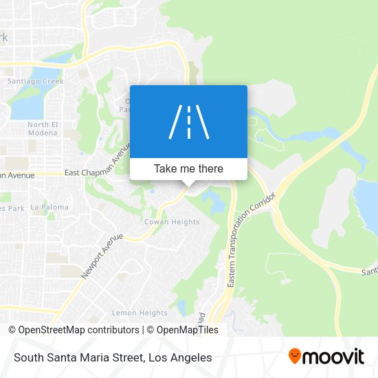 South Santa Maria Street map