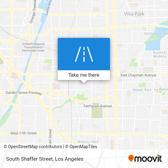 South Shaffer Street map