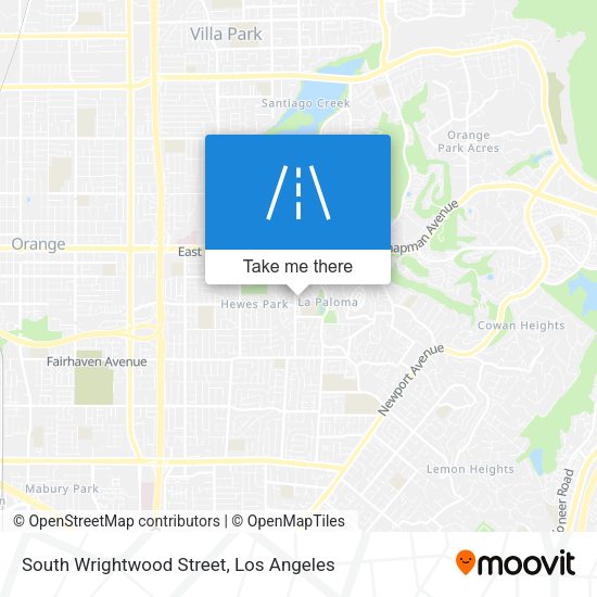 South Wrightwood Street map
