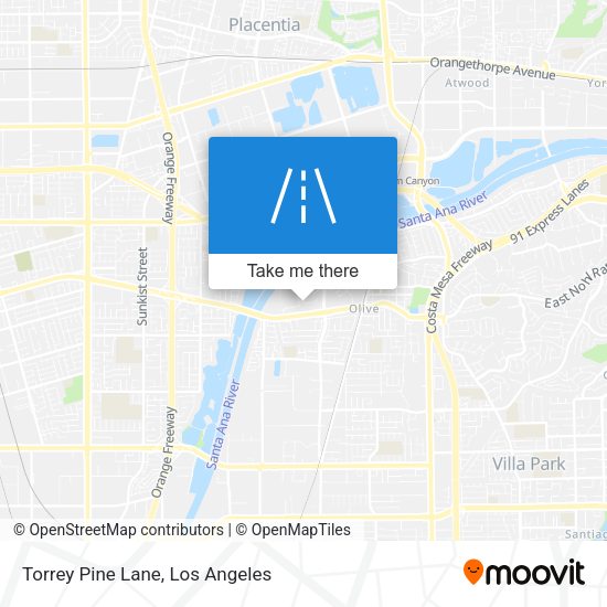 Torrey Pine Lane map