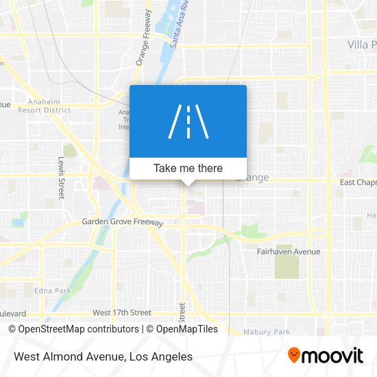 West Almond Avenue map