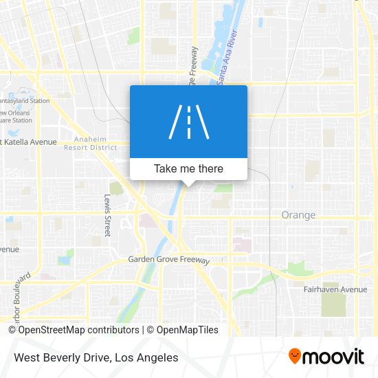 Mapa de West Beverly Drive