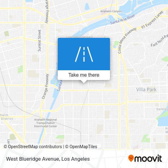 Mapa de West Blueridge Avenue