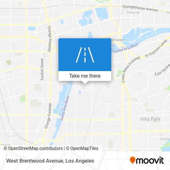 Mapa de West Brentwood Avenue