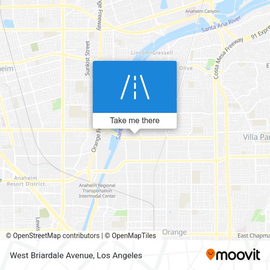 West Briardale Avenue map