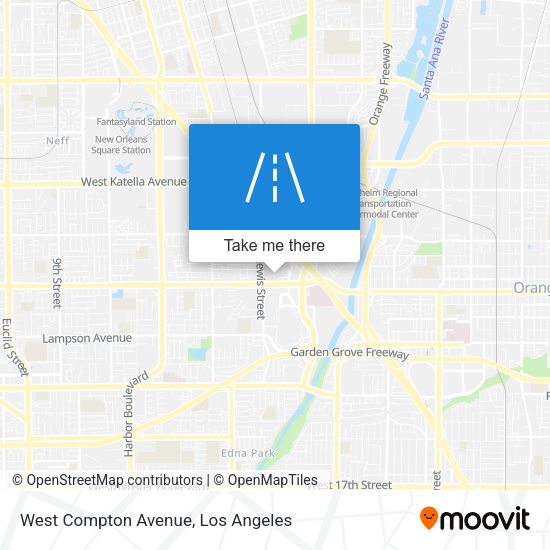 West Compton Avenue map