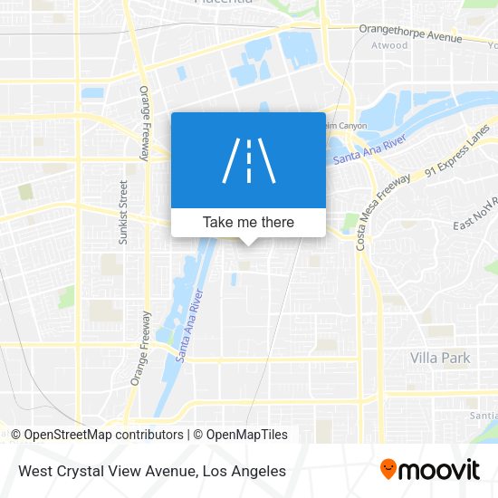 West Crystal View Avenue map