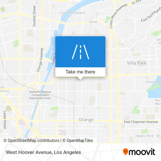 West Hoover Avenue map