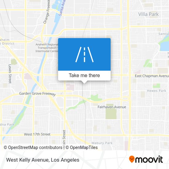 West Kelly Avenue map