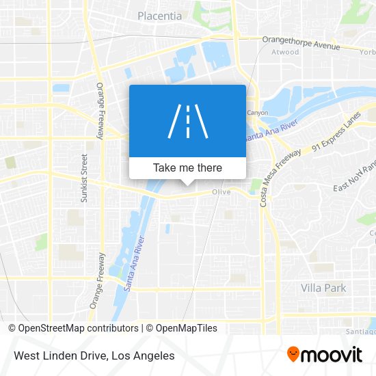 Mapa de West Linden Drive