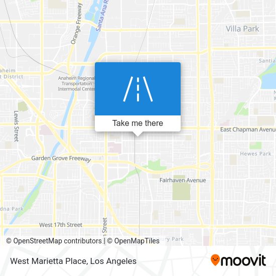 West Marietta Place map