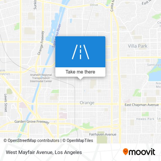 West Mayfair Avenue map