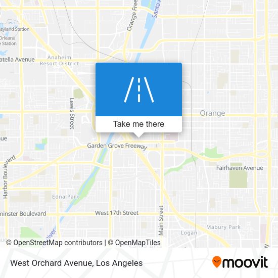 West Orchard Avenue map